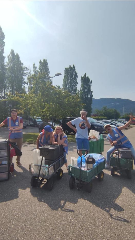 Départ des bénévoles